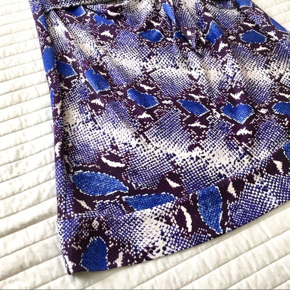 Diane Von Furstenberg Sheath Dress Sz 12 Purple - Picture 4 of 8